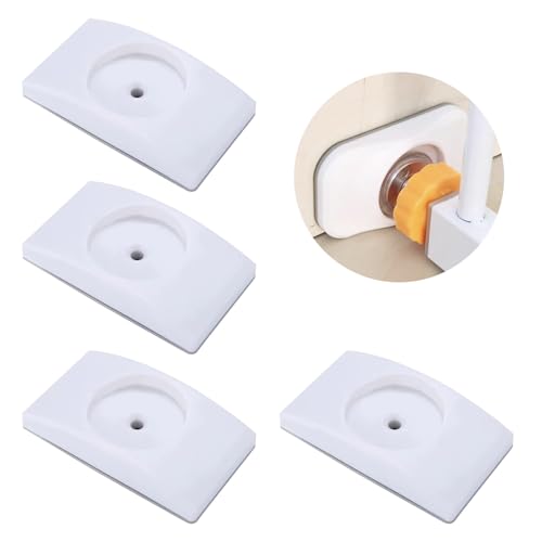 Mokaskaidj 4er Set Elefantenfuß, Wandschutz Pads für Türgitter, Elefantenfüße Wandschutzpads für Türgitter, Treppengitter Wandschutz, Ochwertiges Zubehör für Schutzkinder, Ideal für Stiegengitter