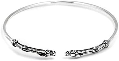 Open Dragon Torc Choker in Sterling Silver