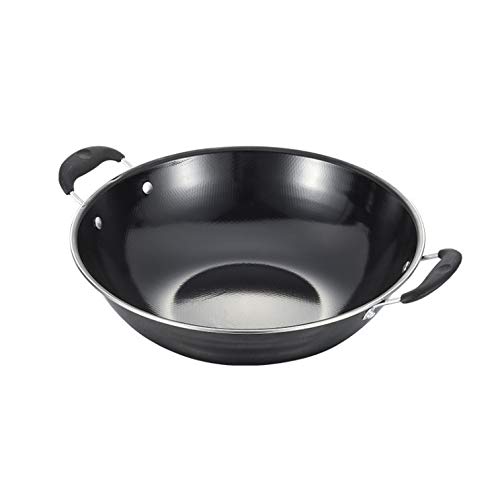 Wok en émail sain sans revêtement chimique compatible tous feux induction et gaz