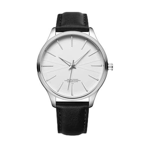 Relógio Masculino Análogico Cor Prata Com Pulseira de Couro Preta Resistente À Água Moderno De Luxo Social 43mm Quartzo Casual Importado Resistente