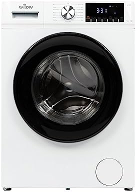 Willow WWM101400IW 10kg 1400 Spin Washing Machine with BLDC Inverter System, Child Lock, Antibacterial Door Seal, One Touch, 2 Years Warranty - White