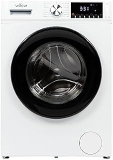 Willow WWM101400IW 10kg 1400 Spin Washing Machine with BLDC Inverter System, Child Lock, Antibacterial Door Seal, One Touch, 2 Years Warranty - White