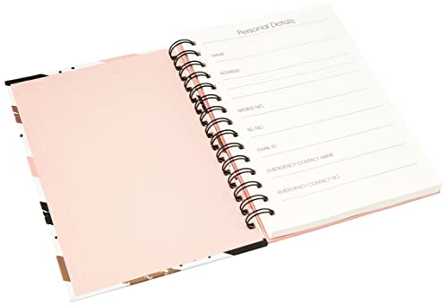 Amazon Brand - Solimo Daily Planner and Organizer, To Do List, Undated Hard Bound Planner, Laminated Covers, 150 Pages (Follow Your Dream),Black