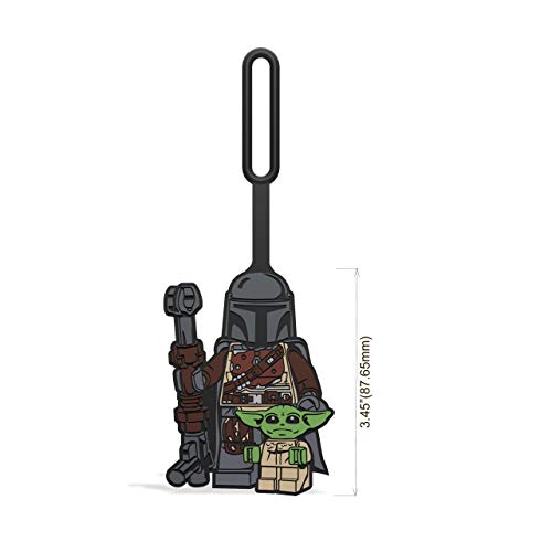 Lego Star Wars The Mandalorian Silicone Bag Tag - The Mandalorian with Grogu (52948)4
