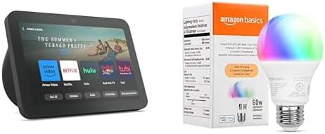 Buy Echo Show 8 (3rd Gen, 2023 release) in Charcoal bundle with Amazon Basics Sm&hellip;