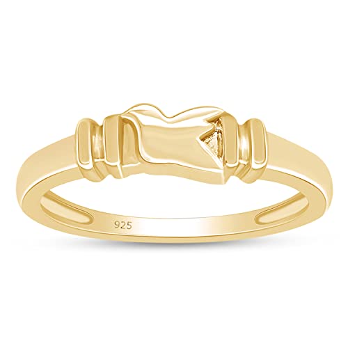 AFFY 14K Gold Over Sterling Silver Dove Bird Christian Love Hope Promise Ring