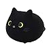 DUOROUPUTAO-Paffuto Gatto Nero Peluche Bambola Giocattolo Carino Animale-Big round face black cat plush doll Yin Yang Gatto Peluche Cuscino Cuscino per Decorazione Collezione Regalo (30CM)