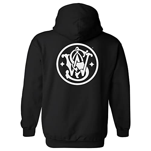 Smith and Wesson Men’s Circle Emblem Long Sleeve Cotton Hooded Sweatshirt