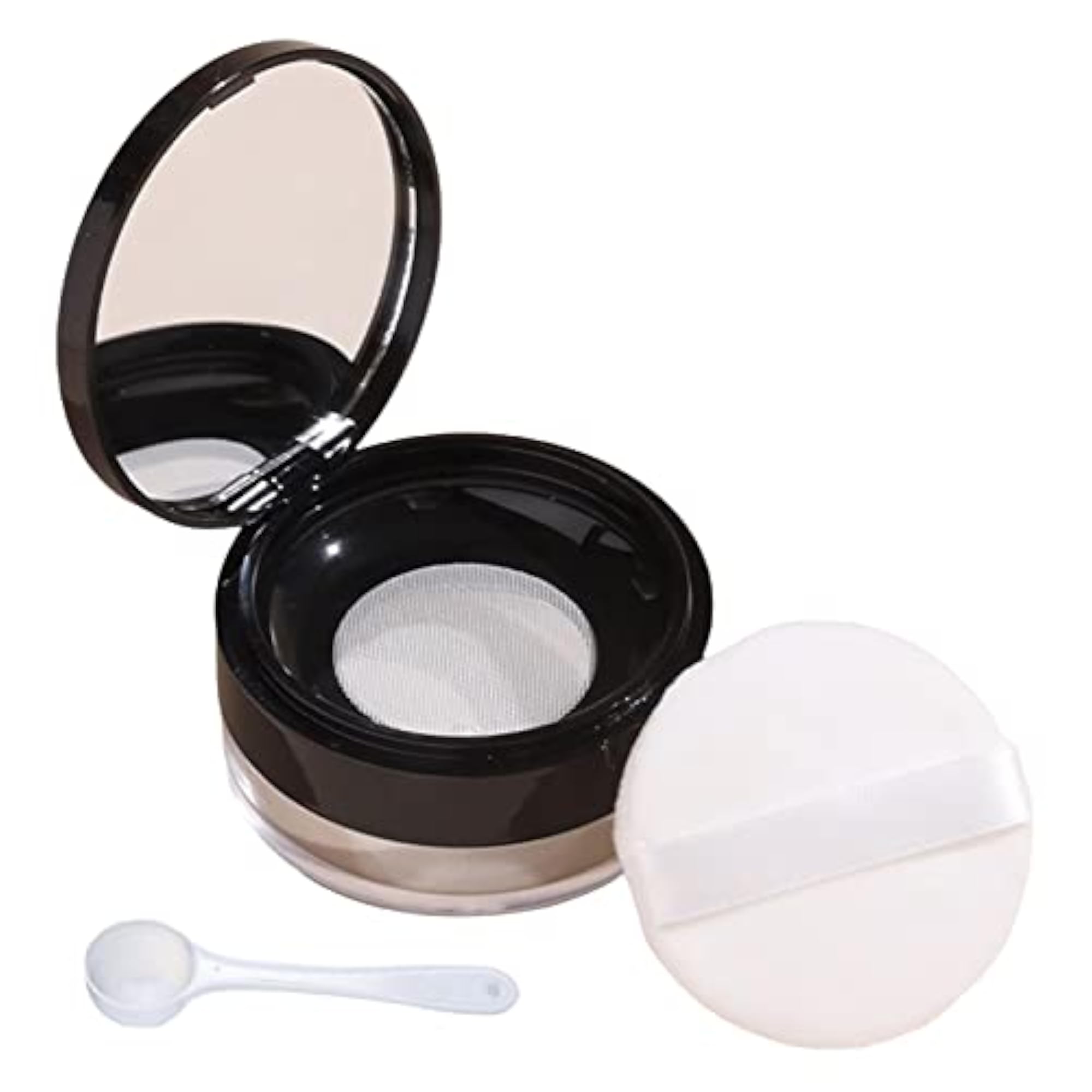 Portable DIY Makeup Powder Case, Refillable for Home & Outdoor