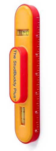 Image of The StudBuddy Plus Magnetic Stud Finder with Level - Made in the USA - Easy to Use Stud Finder for Drywall and Wood