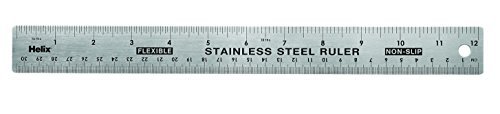 Helix 12 inch 30cm Steel Ruler