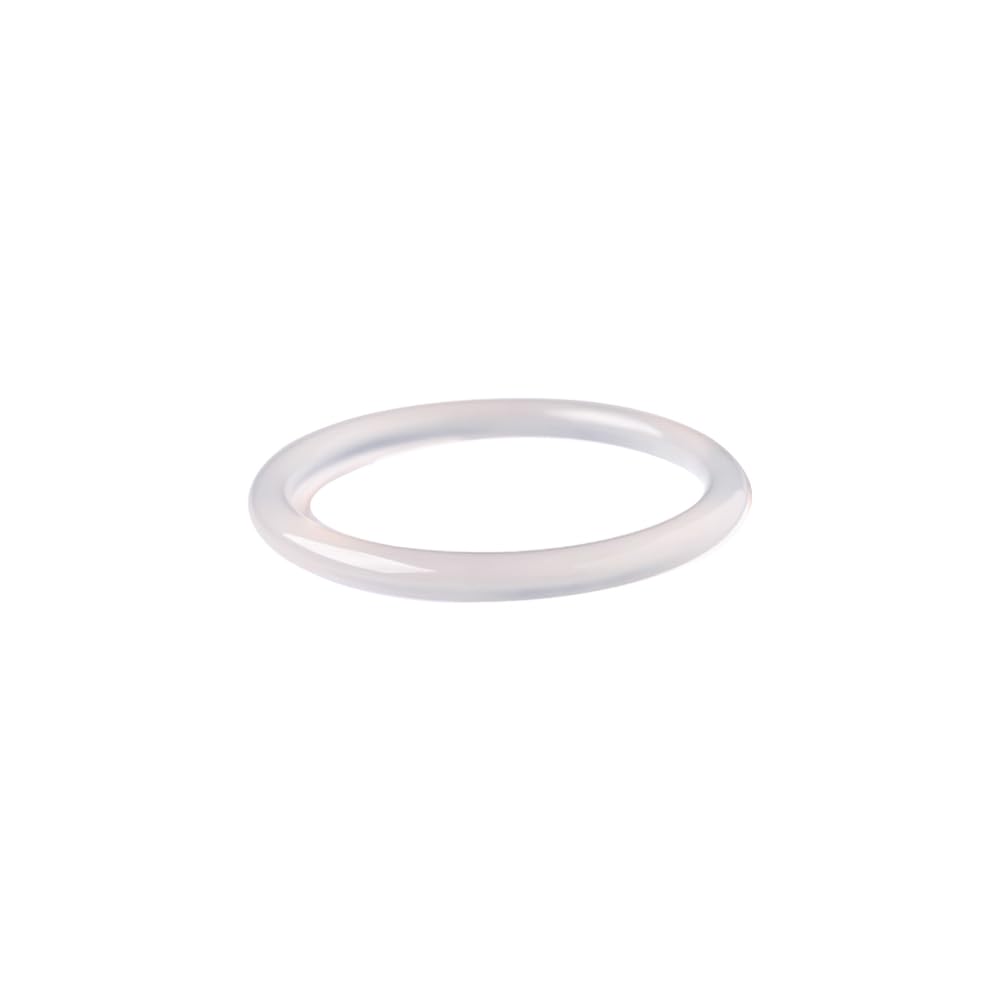 SnamicE Ice White Jade Bangle Bracelet for Women Natural Chalcedony Good Luck Bracelet Fashion Round Jade Stone Bangle for Woman Yoga Meditation Birthday Gift,