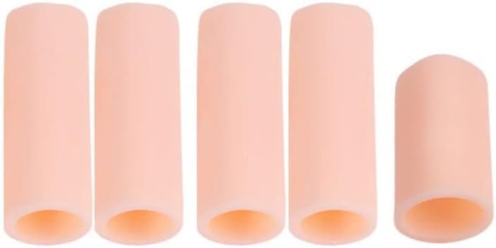 15 Pcs Gel Finger Cots, Finger Protector Brace, Silicon Tubes Insulation Fingerstall Sleeves Support Gloves Pain Relief for Trigger Finger, Hand Eczema, Finger Cracking, Finger Arthritis