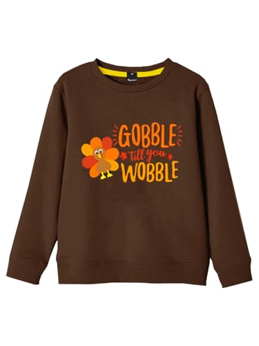 Image of Remimi Kids Halloween Sweatshirt Long Sleeve Thanksgiving Tops 3-14 Years