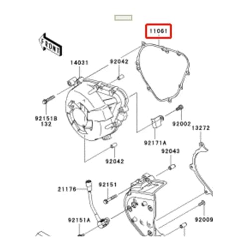 Piezas de repuesto: junta de motor para Kawasaki KLZ1000 S 2