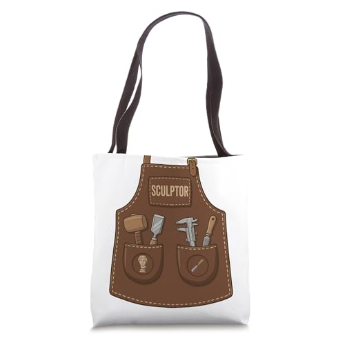 Sculptor Stone Carving Clay Artist Apron Halloween Costume Tote Bag