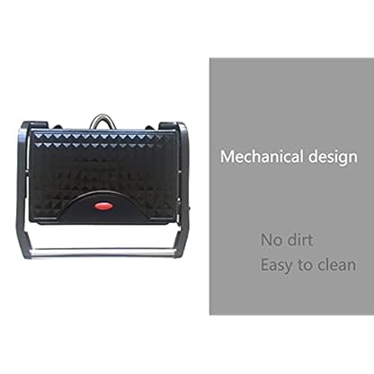 220V Tischgrill geöffnete Grillplatten | Sandwich Maker | Kontakt- Grill antihaftbeschichtete Platten Easy Cleaning, No… – Bild 6