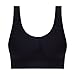 MaMiDay Seamless Sports Bras 5 Pack Sports Bras for Women Seamless Wireless Workout Everyday Sleep Bra Comfortable & Breathable Removeable Pads Black