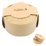 Dumpling Figuren mit Kasten 10 cm,Niedlich Anti-Stress Figuren (Gold)