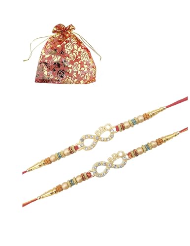 Rakhi Traditional for Brother Sister Beautiful & Fancy Designer Raksha Bandhan Rakhi Gift for loving Brother/Sister Father and Family. (Design 3 - Super Snake designer Rakhi - Set of 2 Small