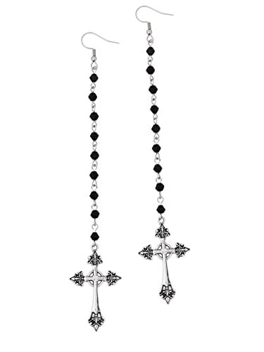 Sacina Gothic Cross Earrings, Goth Earrings, Halloween Christmas New Year Jewelry Gift For Women