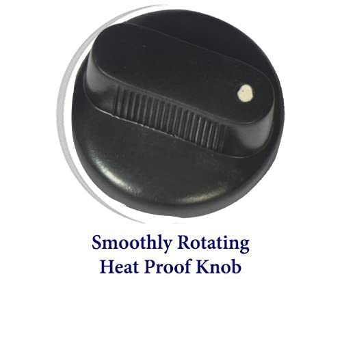 Image of Gas Stove Button Round Sape Knob for Kitchen Manual Gas Stove Knob for Butterfly, Usha, Surya, Sun Flame, Super Flame (Color Black) (2)