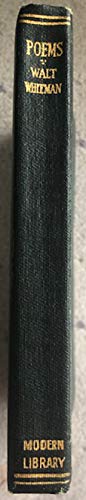 Poems of Walt Whitman B000KWK23I Book Cover