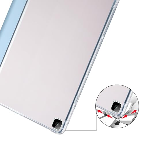 Coque Huawei Matepad T10s et T10 intelligent étui bleu ciel avec porte-crayon - 4