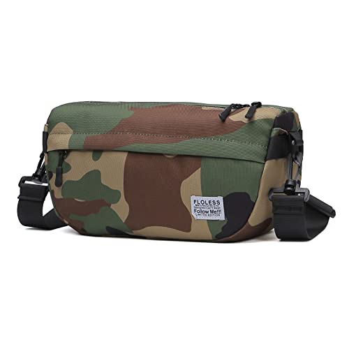 Seafew Small Camo Tactical Sling Crossbody Backpack Shoulder Bag For Men Travel Wallet Passport Holder Phone Purse Unisex, Mini Messenger Satchel Bag For Women Fanny Pack Neck Pouch Bag #TOP16