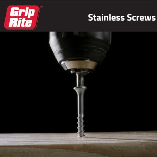 Grip-Rite PrimeGuard Max Tornillos para Madera con Cabeza de Recorte - Acero Inoxidable 305 - 7 x 2-1/4 pulgadas - 138 piezas miniatura 7