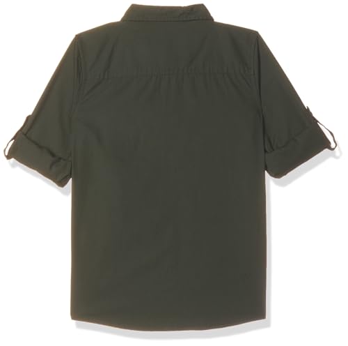 Image of Amazon Brand - Symbol Boy's Regular fit Shirt (Black + Olive 2 Years-3 Years)