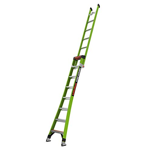 Little Giant Ladders, King Kombo, Technical, 8 Ft. A Frame, 14 Ft. Extension, Ground Cue, V-bar, Sure Set Feet, Fiberglass, Type 1AA, 375 lbs weight rating, (13814-074)