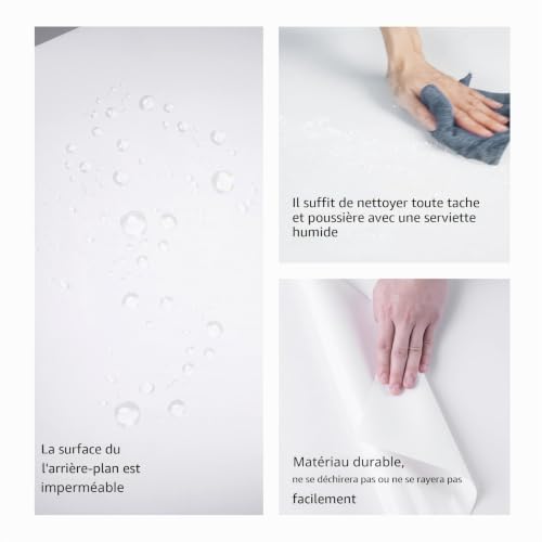 Fond en PVC Selens mat et durable de 100x200 cm pour packshot