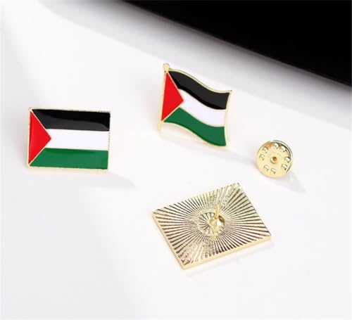zhanghaoran 7 Pieces Palestine Flag Lapel Pin Set Palestinian Flag Pins Support Palestine Badge Hat Clothing Backpack3