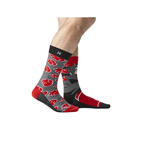 Naruto Shippuden herensokken van katoen, 1 paar sokken voor heren, Itachi, hoog en zacht - Afbeelding 5