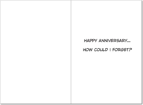 Nobleworks - Humorous Anniversary Greeting Card With 5 X 7 Inch Envelope (1 Card) Couple, Husband, Wife, Parents Anniversary Congratulations Seat Up 3750 #TOP21
