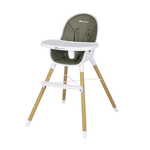 Bebeconfort Avista Babyhochstuhl, mit Polsterung und Tablett, ab 6 Monaten, Tragkraft 30 kg, Mineral Green Bebeconfort Avista Babyhochstuhl, mit Polsterung und Tablett, ab 6 Monaten, Tragkraft 30 kg, Mineral Green