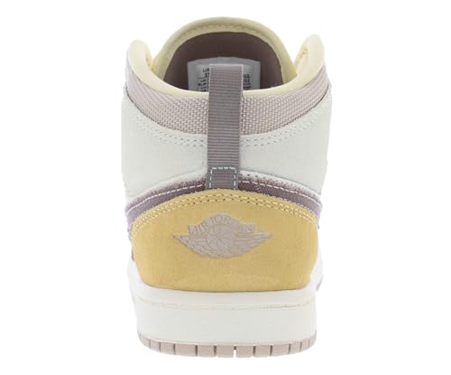 Nike GS Air Jordan 1 Mid SE - Black / Metallic Gold / White4