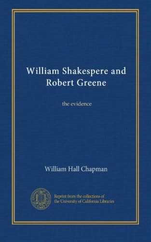 William Shakespere et Robert Greene: la preuve