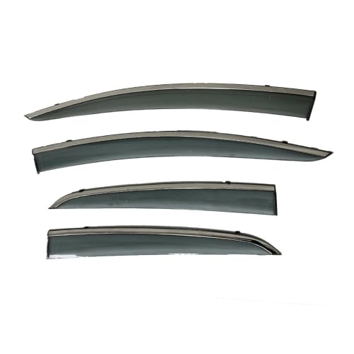 Déflecteurs de vent de fenêtre chromés LUTFI pour Haval H2 2014-2018, lot de 4 pièces in-channel
