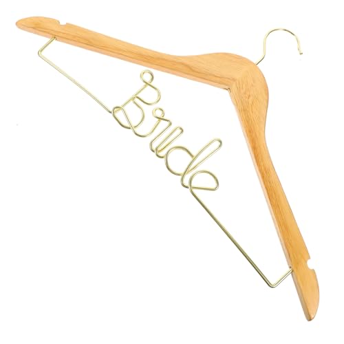 Cabilock Wedding Dress Hanger Elegant Wedding Keepsake Hanger for Bride Groom Attire Iron Wire