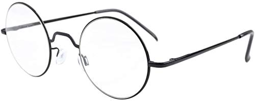 Federscharniere Runde Brillen Schwarz