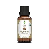 SVA Organics Myrrh Oil 1/3oz (10 ml) Premium Essential Oil with Dropper for...