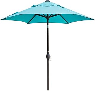 Abba Patio 7.5ft Patio Umbrella Outdoor Umbrella Patio Market Table Umbrella with Push