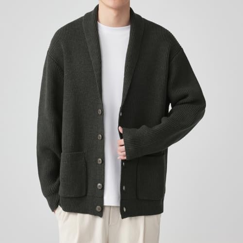 Knitted Cardigan for Men Autumn Men's Sweater2