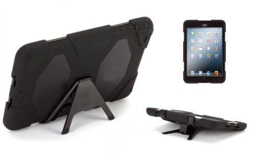 Apple Ipad 2/3/4 Heavy Duty Builder Case ShockProof - Black - Stylus