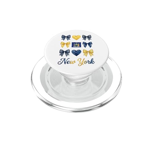 PopSockets PopGrip pour MagSafe design New York Coquette Bow haut de gamme
