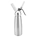 Distributore di panna montata in alluminio, montapanna ecologico, resistente all'usura, resistente alla ruggine, con ugelli per gelato al caffè(500 ml)