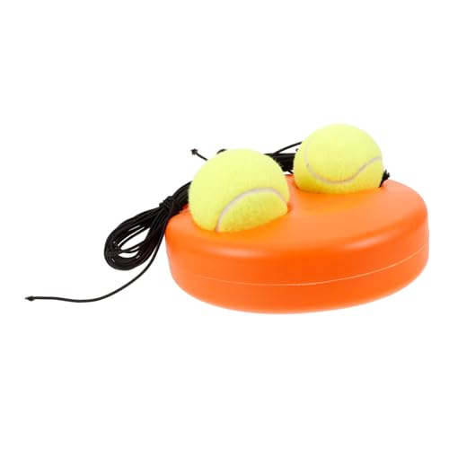 TOYMYTOY 学校や人向けの携帯便利なテニス練習器具 転リバウンド機能付き 安定性向上ベース付き ソロトレーニングになテニストレーナー