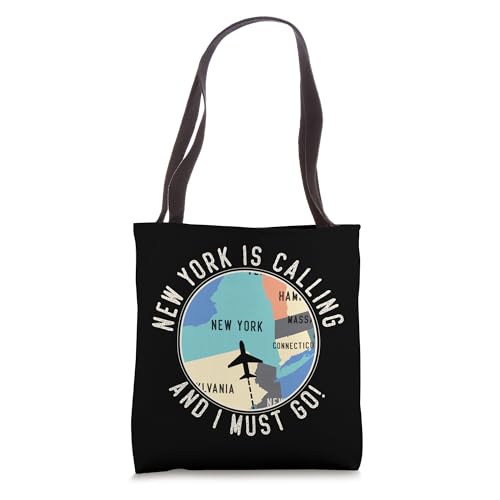 Bolso Tote New York Is Calling And I Must Go miniatura 1